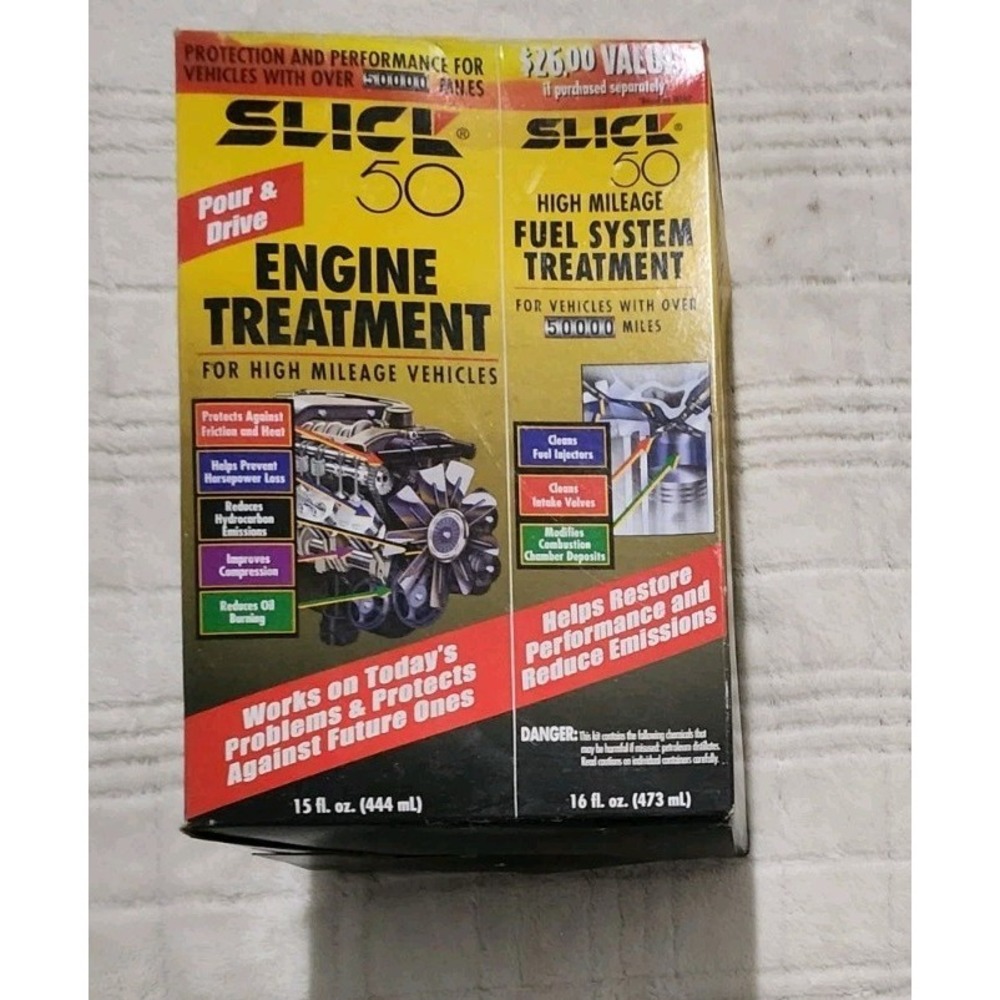 Slick 50 ReCharged High Mileage Engine Treatment and restores engine performance